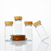 Bouteille moulin à sel et poivre en verre avec bouchon en plastique, mini-doseur d'assaisonnement pour épices, vente en gros