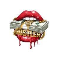 Transferts DTF graphiques Dollar Monnaie Prêts à Presser Vente en Gros Impressions Personnalisées par Transfert Thermique Expédition Rapide pour T-shirts et Robes