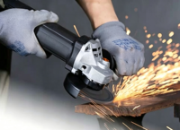 Meuleuse d'angle industrielle 125 mm G1252S 1210W avec interrupteur latéral, machine de découpe et de meulage robuste pour métal, pierre et construction