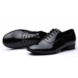 <span class=keywords><strong>Scarpe</strong></span> da Ballo in Morbida Pelle Nera per Uomini e Ragazzi, <span class=keywords><strong>Scarpe</strong></span> da Competizione per Danza Latina, Salsa, Tango, Ballo da Sala, Tacco 2cm - Product Image 2