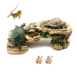 Résine simulation pierre <span class=keywords><strong>tortue</strong></span> terrasse aquarium fournitures aquarium résine artisanat aménagement paysager décoration escalade abri pour animaux de compagnie - Product Image 1