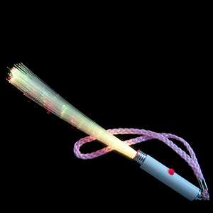 Fiber optik değnek çok renkli parlak çubuk kolye plastik LED Fiber optik değnek yanar - Product Image 2