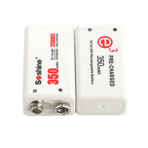 Перезаряжаемые Аккумуляторы Ni-MH 6F22 9 в, литий-ионные аккумуляторы 9 в 350 мАч-2 шт. (1 в упаковке) - Product Image 2