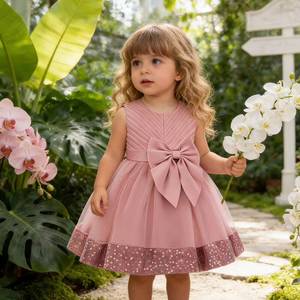 Nuevo Vestido de Tul con Lentejuelas y Encaje para Bebés y Niñas Pequeñas, Disfraz Elegante para Fiestas de Cumpleaños, Desfiles y Presentaciones - Product Image 4