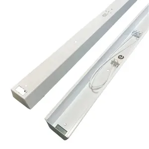 Özelleştirilmiş lamba t8 led tüp braketi 4ft 8ft G13 tutucular L600mm L1200mm 9w 18w 24w 40w led çıta ışığı braketi