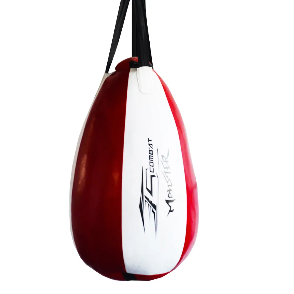 耐久性のあるPuレザーエドトンサンドバッグ梨型のフィットネス用の新しいボクシングサンドバッグをぶら下げているボクシングサンドバッグ