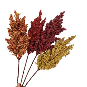 ก้านข้าวฟ่างเทียมเหมือนจริงสำหรับอุปกรณ์ประกอบฉากถ่ายภาพและตกแต่งกลับไปโรงเรียน-ตกแต่งหน้าต่างโรงแรมและร้านค้า - Product Image 5