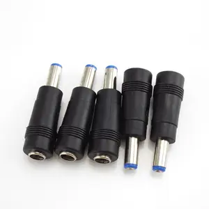Conectores hembra a macho, adaptador de corriente DC para PC y tableta, cargador de potencia, enchufe Jack de 5,5x2,5mm a 5,5x2,1mm