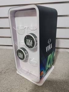 Espositore a 4 Ripiani in Acrilico Bianco con Spingitori Integrati, Vetrina per Ornamenti, Scaffale da Scrivania con <span class=keywords><strong>Adesivi</strong></span> Colorati - Product Image 4