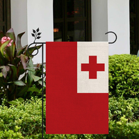 Tonga Flag Outdoor Matériel de lin de haute qualité 12 * 18In Plus de styles à choisir