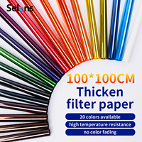 Kit de filtres gel 20 couleurs Selens 25x25 9.5x6.5 15.5x6.4 universel pour flash Speedlite avec sac pour studio photo