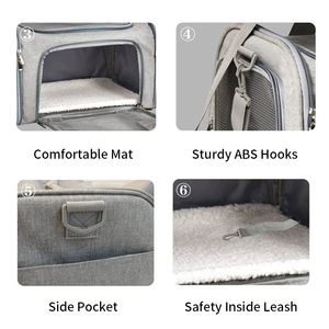 <span class=keywords><strong>Sac</strong></span> à dos <span class=keywords><strong>de</strong></span> <span class=keywords><strong>transport</strong></span> portable <span class=keywords><strong>de</strong></span> luxe pour animaux <span class=keywords><strong>de</strong></span> compagnie (chats et chiens) avec logo personnalisé, idéal pour les voyages en extérieur - Nouveauté 2026 - Vente chaude - Product Image 5