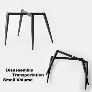 Base de Silla de Hierro Fundido Moderna para Restaurante, Patas Metálicas Fáciles de Instalar, Estructura de <span class=keywords><strong>4</strong></span> Patas, Accesorios para Muebles - Product Image 2