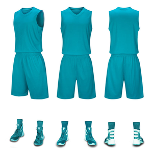 زي كرة سلة وشورت بتصميم حديث 85A مع إمكانية تخصيص الاسم، سريع الجفاف، زي تدريب رياضي للفرق، قميص كرة سلة قابل للعكس - Product Image 5