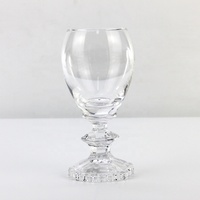 Verre à vin rétro transparent avec pied épais pour mariage