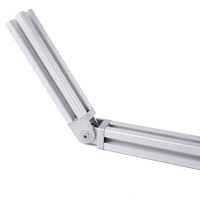 Profilé en aluminium, alliage de zinc, articulation pivotante à angle quelconque, plaque de fixation 2020 pour profilés en aluminium 20x20, connecteurs à angle arbitraire