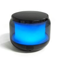 Altavoz Portátil para Exteriores con Luz LED, Mini Altavoz Bluetooth, Altavoz Portátil de Metal con Bajos Potentes