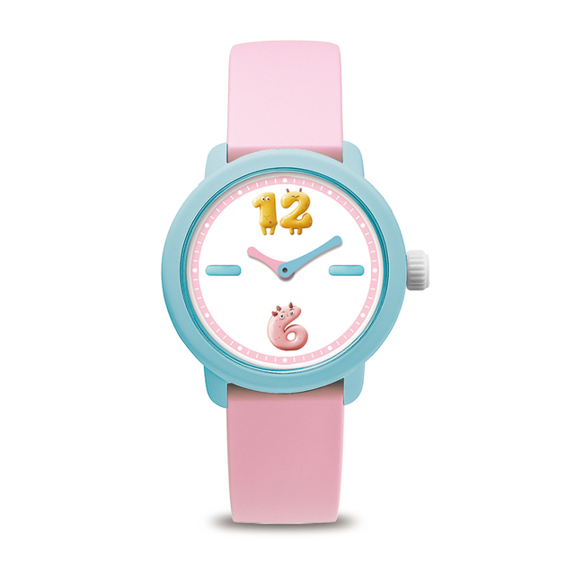 Cute Cartoon Pattern Silicone Strap Quartz Custom Watch for Kids Present Unique Wristwatch Design