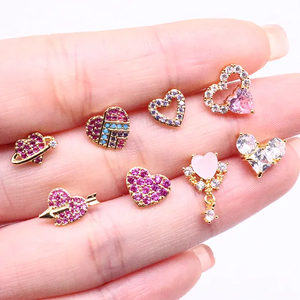 <span class=keywords><strong>Anneau</strong></span> de <span class=keywords><strong>nez</strong></span> en acier inoxydable Gaby, vente chaude, <span class=keywords><strong>anneau</strong></span> de <span class=keywords><strong>nez</strong></span> en forme de cœur papillon, <span class=keywords><strong>anneau</strong></span> de <span class=keywords><strong>nez</strong></span> <span class=keywords><strong>brillant</strong></span> en gros, bijoux de <span class=keywords><strong>piercing</strong></span> facial - Product Image 2