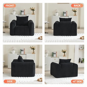 <span class=keywords><strong>Fauteuil</strong></span>-canapé moderne en velours surdimensionné, écologique et durable, confortable pour appartement, <span class=keywords><strong>salon</strong></span>, <span class=keywords><strong>assise</strong></span> profonde, rembourré en éponge - Product Image 5