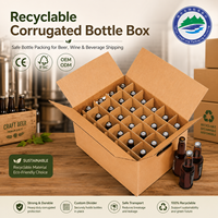 Boîtes d'expédition pour bouteilles de vin avec logo personnalisé, emballage en carton, boîte d'expédition en carton ondulé, emballage pour boîte de vin