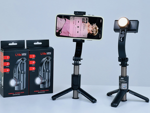 L18smini Đa Chức Năng Không Dây Gimbal Ổn Định Bluetooth Tripod Ảnh Tự Sướng Stick Điền Ánh Sáng Ảnh Tự Sướng Stick Điện Thoại Di Động Chủ - Product Image 2