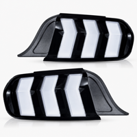 Conjunto de Luces Traseras LED Secuenciales de Gran Venta para Mustang 2015-2023, Lámpara Trasera de Tres Barras en Negro Ahumado, Venta al por Mayor de Repuestos