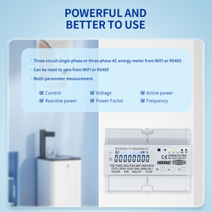มิเตอร์วัดพลังงานไฟฟ้าเฟสเดียวแบบสามวงจร TOMZN WIFI รุ่น DTS238-7L3W 10(80)A 85-300V 50/60Hz kWh วัตต์ชั่วโมง หน้าจอ LCD RS485 Modbus-RTU Class1 - Product Image 6