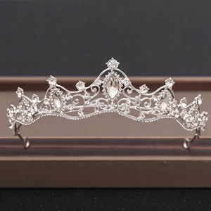 BELLEWORLD – couronne de <span class=keywords><strong>mariage</strong></span> en strass, Design mixte, couronne en métal cristal, <span class=keywords><strong>diadème</strong></span>, accessoires de mariée en vrac, prix bas - Product Image 3