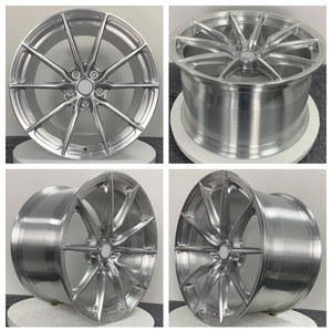 Ruedas forjadas monobloque personalizadas directas de fábrica TAMAÑO 19x10 19x11 H/PCD 5x120 OFFSET + 23 + <span class=keywords><strong>43</strong></span> Plata cepillada - Product Image 2