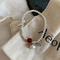 Bracelet en argent sterling S925 avec agate rouge et kaki pour femme, bijou de luxe vintage tissé à la main, cadeau de mode pour amies