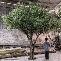 Meistverkaufter Maßgefertigter Bonsai-Landschaftsbau Freistehender Künstlicher Großer Olivenbaum für Außenbereich Heim Einkaufszentrum Dekoration