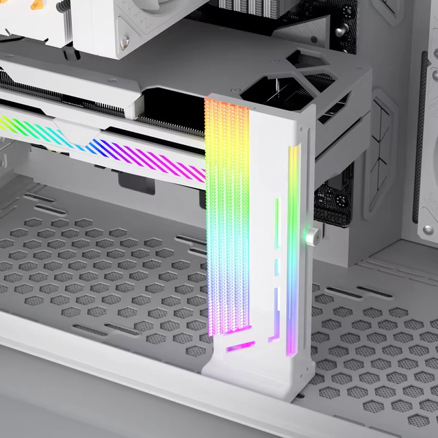 HOT SALE Custom Your logo Pc Gaming GPU Holder Vertical Adjustable Graphics Card Bracket Computer Sync 5v ARGB Gpu Support