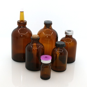 Flaconcini di vetro tubolari stampati farmaceutici Usp tipo II <span class=keywords><strong>per</strong></span> uso medico 10ml 20ml 30ml 50ml 100ml con tappo di gomma - Product Image 3