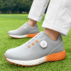 Chaussures <span class=keywords><strong>de</strong></span> <span class=keywords><strong>golf</strong></span> imperméables sans crampons pour hommes et femmes, boucle rotative, crampons haut <span class=keywords><strong>de</strong></span> gamme, chaussures <span class=keywords><strong>de</strong></span> <span class=keywords><strong>golf</strong></span> en cuir imperméables pour couples - Product Image 3