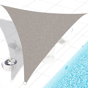 Vela de Sombra <span class=keywords><strong>para</strong></span> <span class=keywords><strong>Terraza</strong></span> y Balcón de 6x6m con Protección UV, 180gsm, Gris, HDPE, Lona de Sombra <span class=keywords><strong>para</strong></span> Jardín, Toldo Resistente de HDPE - Product Image 6