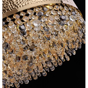 Hiện Đại Vật liệu đồng thau dài hình chữ nhật biệt thự sang trọng nhà hàng nhiều màu Đèn Chùm Pha Lê Trần ánh sáng - Product Image 4