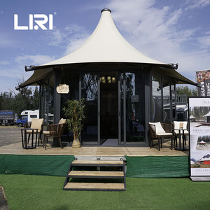 Thiết Kế Mới Ngoài Trời Sang Trọng Lục Giác Glamping Safari Lều Để Bán - Product Image 2