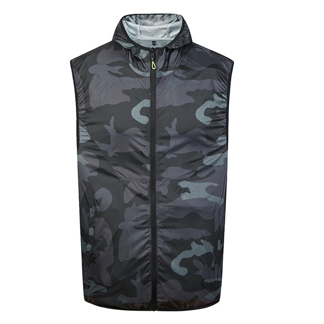 Summer Breathable Cooling Clothes with Fan Light Hooded Sleeveless Jacket and Air-conditioned Vest