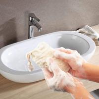 Sac exfoliant pour savon à motif ramie naturelle avec cordon de serrage, 2023 fait à la main, logo personnalisé, pour la douche