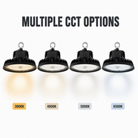Projecteur LED UFO 150W homologué DLC, étanche IP65, 22500LM, éclairage industriel pour entrepôts, logo personnalisé, vente en gros