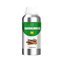 Huile de parfum hautement concentrée, huile essentielle de bois de santal 100% pure, prix en gros pour les cosmétiques corporels, arôme d'huile essentielle de bois de santal