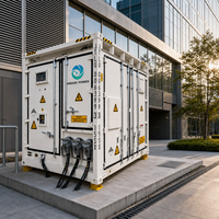 Système de stockage d'énergie solaire commercial Inedge Power Safe ODM 1290kW/2.5MWh, système de batterie BESS tout-en-un refroidi par liquide, conteneur de 10 pieds