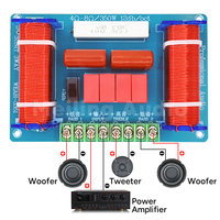 1 aigu 2 basses 3 voies Audio Crossover diviseur de fréquence réseau haut-parleur professionnel panneau de filtre haut bas 350W WEAH 3351