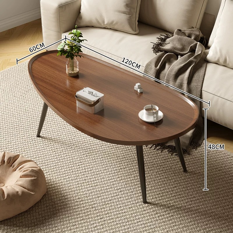 Walnut-colored, 120*60*48CM [Carbon 4 steel table legs]