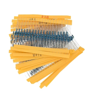 Kit Surtido de Resistencias de Película Metálica de 0.25W, 30 Tipos, 1/4W, 1%, 20 de Cada Uno, Total 600 Piezas: 47/220/1K/10K/<span class=keywords><strong>K</strong></span>/68K/100K/<span class=keywords><strong>K</strong></span>/1M - Product Image 1