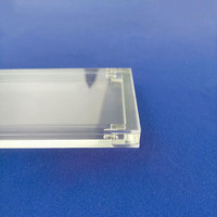 Boîte de rangement magnétique transparente anti-poussière pour paquets de cartes, cadre protecteur magnétique pour paquets de cartes individuelles, étui de présentation RFID
