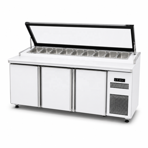 Mesa para Pizza de Acero Inoxidable con Refrigerante Ultra Confiable para Cocinas Comerciales Modernas y Pizzerías Profesionales - Product Image 2