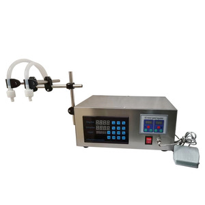 Desktop Semi-automatic Double Nozzles Multi-bag Water Beverage <b>Juice</b> Perfume Vial Bottle Liquid Filling <b>Machine</b> - Product Image 3