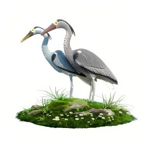 Offre Spéciale : Ensemble <span class=keywords><strong>de</strong></span> leurres oiseaux en EVA (cigognes, hérons) – Réalistes 3D, légers, dissuasifs pour la <span class=keywords><strong>chasse</strong></span> et la décoration <span class=keywords><strong>de</strong></span> jardin - Product Image 1